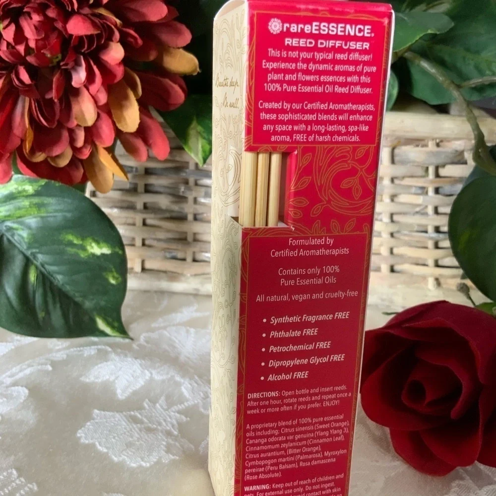Rare Essence “LOVE” Reed Diffuser Room Aromatherapy Fragrance NEW IN BOX